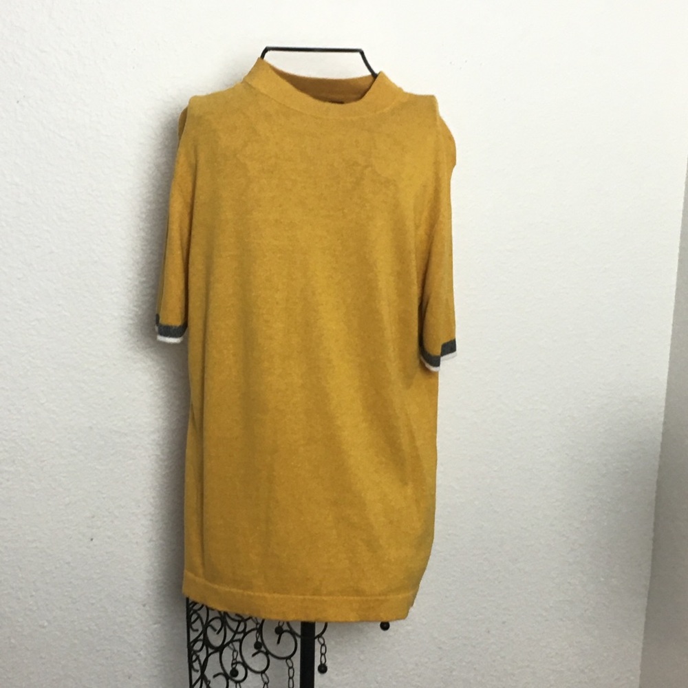 ALFANI S women’s yellow blouse.